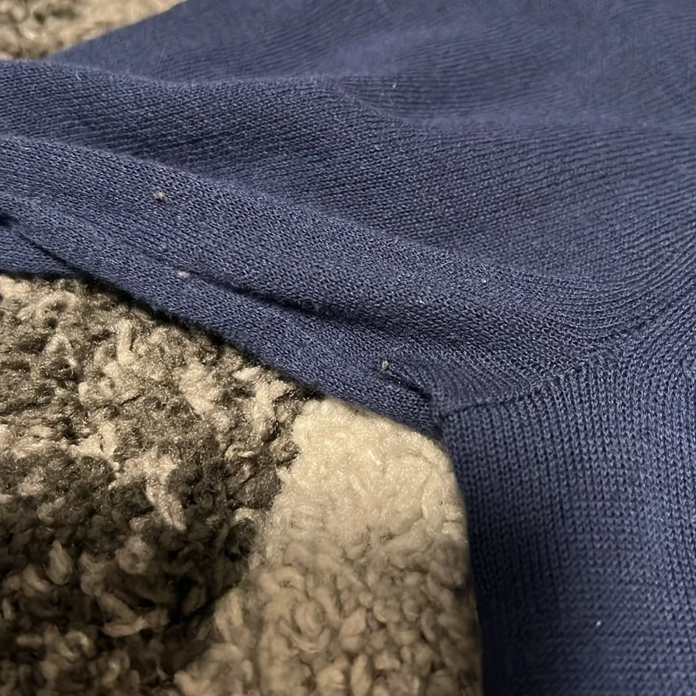 J. Crew cotton sweater, blue, size L EUC!